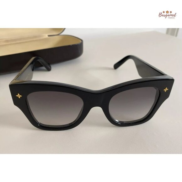 Authentic LOUIS VUITTON Black Acetate 2021 Rendez-Vous Square Sunglasses Z1562W - Picture 12 of 14
